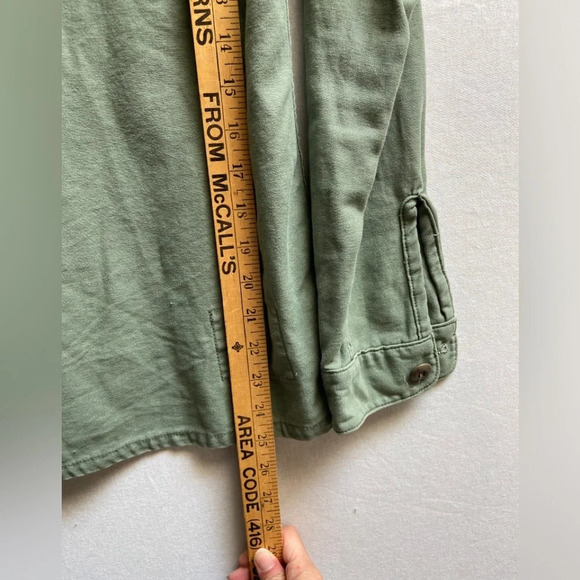 TNA Aritzia  Military utility button up patch cotton shirt Sz XS - Picture 11 of 11